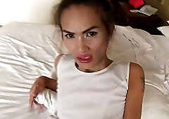 Naughty ladyboy gets her juicy asshole rammed