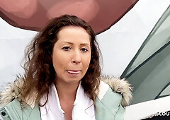 GERMAN SCOUT - FIRST ANAL FOR AUSTRIAN TEEN (18+) JULIA BACH AT REAL PICK UP STREET CASTING - German