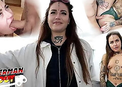 Inked next Generation College Girl Jess Mori Pickup for Casting Fuck