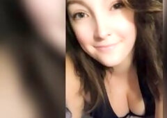 Girlfriend Rubs Her Titties For U