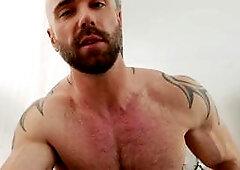 Muscular Tattooed Husband Fingers You