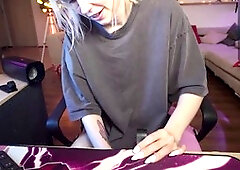 First time exploring a masturbator with cute trans model Yourprettykate