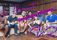 Gang Bang Welcome For A New Roommate