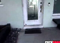 Cuckold spouse enjoys spying on cheating wife