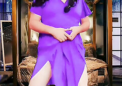 Crossdresser Ketty as the bedroom bunny feeling the heat