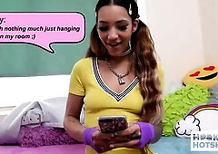 Hookup App Stud Fucks Kitty Carerra’s Pussy And Cums On Her Face!