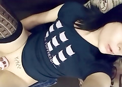 Lovely Sissy Femboy - Blow-Job with Faux-Cock, after Buttfuck and Spunk Tonguing