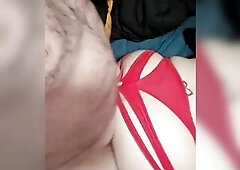 I pound that cunt and cum on these hawt red pants