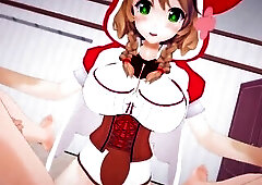 Vtuber - Futanari Meiji - Switch Hunk POV