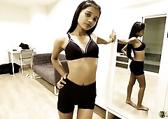 JohnTronX - Incredible Oriental teen gets fucked hard doggy style