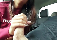 A casada pagou a carona com um boquete