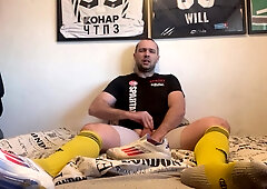 Jack and jizm in Soccer Socks and cleats