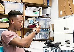 Real gay thief sucking and riding cops cock