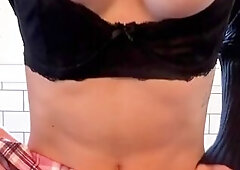 POV...Hot Red Head MILF Rides Big Thick Dildo In a Mini Skirt... JOI Fill Me Up Daddy