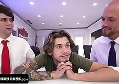 Hot Twink Boy Accepts To Join The Missionary Boys If They Complete His Dream Of An All Men T