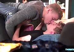 Good-Sized Knob Lads Without A Condom And Rump Internal Cumshot