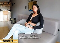 Amateur Venezuelan Honey Railed Coarse By Large Penis Euro Producer In Homemade Try-out