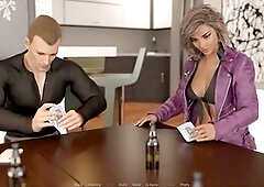 Cuckold watches his wife getting nailed hard by his buddy during a strip poker game