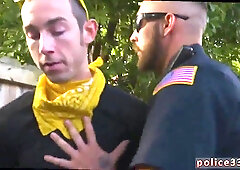 Beautiful boy joins in on a massive orgy with his bisexual partner & their police buddies