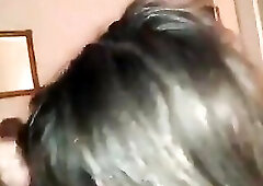 Wife sucks hubby's BBC. That Babe makes a lot of noise, then as this chab's blowing his load, this babe takes it all.