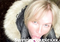 British mother i'd like to fuck takes a doggers surprise creampie