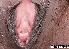 My black girlfriend is showing her pinky love gap