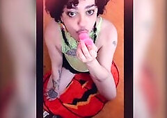 Full throath practice clip see me use my toys to try an take then unfathomable down...at some point I pee myself