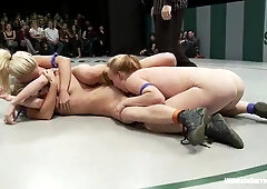 The Dragons Vs The Goddesses Round 1 Of The Semi-finals Match Up With Holly Heart, Ami Emerson And Ariel X