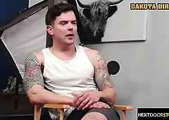 Freshed Face Jock Barebacked By Inked Up Hunk