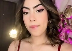 Chubby Brunette Big Boobs Dildo Masturbation