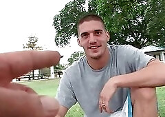 Married dude picked up in park to model