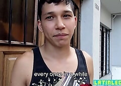 Straight Latin dude gets raw topped hard in the great outdoors