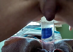 Straight Male Ass Stretching And Bottle Knotting