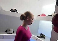 Hot sales lady fucks stranger for cash