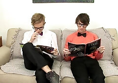 Two Uncut Cocks Battle It Out in Print