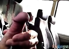 Masturbation in bus