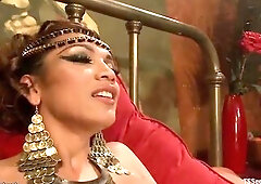 Guy serf worships large cock to tranny