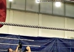 Babe strapon fucked by wrestler dyke