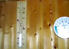 Hawt German Sweetheart giving oral job and screwing in a sexy sauna