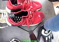 Adidas, gay shoes, gay leather gloves