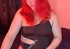 Tgirl cumming in swimsuit - Charlotte Kayle