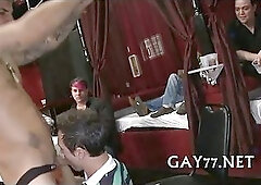 Sucking a huge stripper cock