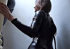 Puppy play double femdom turns into bizarre SADOMASOCHISM