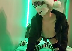 Gay mask, glasses, femboy