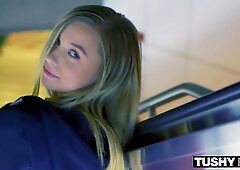 Red Dress And Butt Plug Makes Carolina Sweets Xtra Hot!