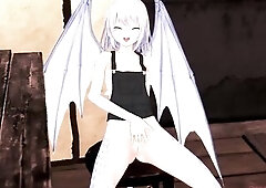 Blue-Haired Scaly Tease: Nyx Fingers Herself Inexperienced – Scales Shaking, Cunt Oozing!