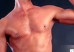 Muscle gay sex and cumshot