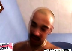 Muscular bold gays fuck each other real hard in the ass