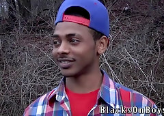 Fuck boy Sam Tyson can't get enough of these black poles