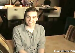 Sexy amateur granny sucking and banging a younger stud